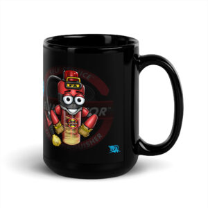 Randy Black Glossy Mug