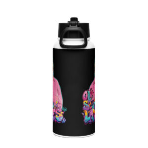 Melinda Stainless Steel Water Bottle With A Straw Lid